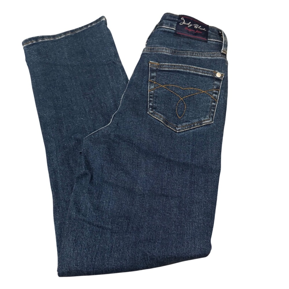 Judy Blue Designer‎ Jeans Size 0/24 Dark Wash Straight Leg Denim Comfort Stretch